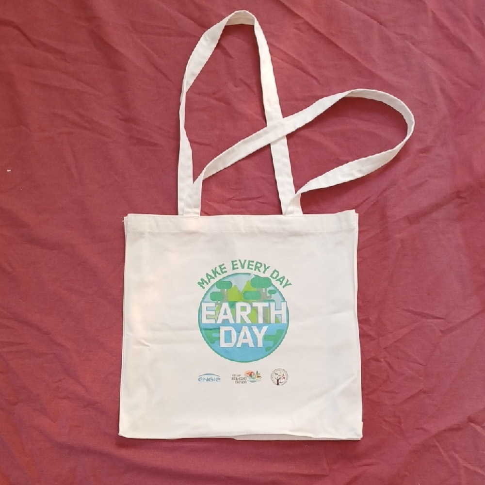 3/$25 SALE New Tote Bag Cotton Canvas Earth Day City of American Canyon, Cream